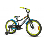 Detský bicykel 20 Saveno Volt čierno-zelený 
